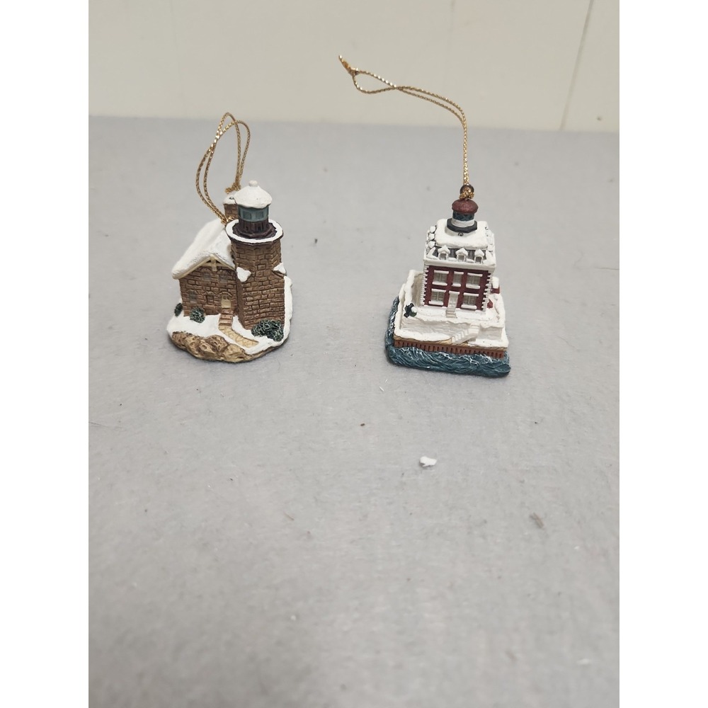 Vintge 1996 Lighthouse Ornaments From Younger & Associates- New London Lodge...